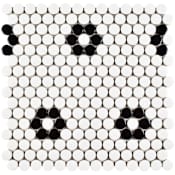 Merola Tile Sample Only of FDXMP White / Heavy Flower