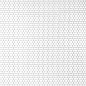 Merola Tile Metro Penny - 1" x 1" Circle Penny Floor and Wall Mosaic Tile - Textured Tile Visual - Sold by Carton (8 SF/Carton) White