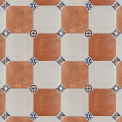 Merola Tile Manises Decor- 13" x 13" Square Floor and Wall Tile - Porcelain Visual - Sold by Carton (10.98 SF/Carton) Mix