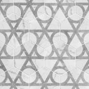 Merola Tile Classico Carrara - 7" x 8" Hexagon Floor and Wall Tile - Glossy Visual - Sold by Carton (7.5 SF/Carton) Flow