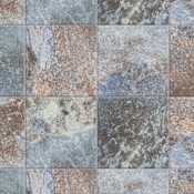 Merola Tile BioTech - 6" x 6" Square Floor and Wall Tile - Matte Visual - Sold by Carton (8.32 SF/Carton) Blue / Brown
