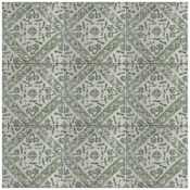 Merola Tile Klinker Retro Blanco - 13" x 13" Square Wall Tile - Textured Visual - Sold by Sheet (1.16 SF/Sheet) Blanco Bergenia