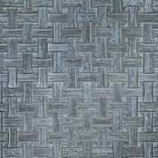 Merola Tile Cassis Dog Bone Basketweave - 10" x 10" Block Random Floor and Wall Tile - Satin Visual - Sold by Carton (7.1 SF/Carton) Black / Black Dot