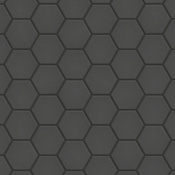 Merola Tile Gotham Hex - 2" x 2" Hexagon Geometric Floor and Wall Mosaic Tile - Matte Tile Visual - Sold by Carton (10 SF/Carton) Black