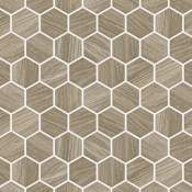 Merola Tile Llama Hex - 2" x 2" Hexagon Penny Floor and Wall Mosaic Tile - Matte Visual - Sold by Carton (10 SF/Carton) Matte Noce