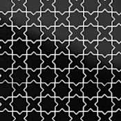 Merola Tile Metro 2 Inch Star - 12" x 12" Geometric Floor and Wall Tile - Matte Visual - Sold by Carton (10 SF/Carton) Matte Black with Matte Black Cross