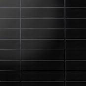 Merola Tile Metro Soho - 2" x 8" Floor and Wall Tile - Glossy Visual - Sold by Pack Matte Black