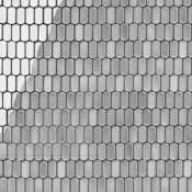 Merola Tile Hudson Capsule - 12" x 13" Geometric Floor and Wall Tile - Satin Visual - Sold by Carton (11.4 SF/Carton) Gray