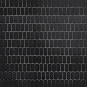 Merola Tile Hudson Capsule - 12" x 13" Geometric Floor and Wall Tile - Satin Visual - Sold by Carton (11.4 SF/Carton) Black