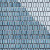 Merola Tile Hudson Capsule - 12" x 13" Geometric Floor and Wall Tile - Satin Visual - Sold by Carton (11.4 SF/Carton) Blue