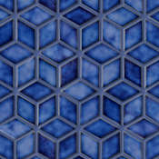 Merola Tile Hudson Rhombus 3 in. x 1.78 in. Rhombus Mosaic Floor and Wall Tile - Smooth Porcelain Visual - Sold by Carton (8.6 SF/Carton)
Sapphire
