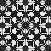 Merola Tile Emotion - 8" x 8" Square Floor and Wall Tile - Matte Visual - Sold by Carton (11 SF/Carton) Nero