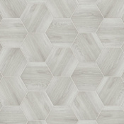 Merola Tile Natura - 14" x 16" Hexagon Floor and Wall Tile - Satin Visual - Sold by Carton (11.07 SF/Carton) White