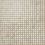 Merola Tile Fioretti - 12" x 12" Mosaic Floor and Wall Tile - Satin Visual - Sold by Carton (5.1 SF/Carton) Glossy Beige