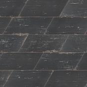 Merola Tile Retro Naveta - 7" x 16" Parallelogram, Specialty Floor and Wall Tile - Textured Visual - Sold by Carton (11.05 SF/Carton) Nero