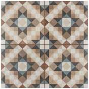 Merola Tile Kings - 18" x 18" Square Floor and Wall Tile - Matte Visual - Sold by Carton (10.95 SF/Carton) Natural