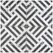 Merola Tile Gatzby - 18" x 18" Square Floor and Wall Tile - Matte Visual - Sold by Carton (13.32 SF/Carton) Gatzby