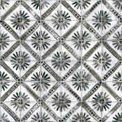 Merola Tile Kings Marrakech - 18" x 18" Square Floor and Wall Tile - Matte Visual - Sold by Carton (10.95 SF/Carton) Charcoal Grey