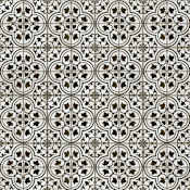 Merola Tile Kings - 18" x 18" Square Floor and Wall Tile - Matte Visual - Sold by Carton (13.14 SF/Carton) Ornate Nero