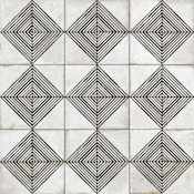 Merola Tile Kings Rombos - 18" x 18" Square Floor and Wall Tile - Matte Visual - Sold by Carton (10.95 SF/Carton) Nero