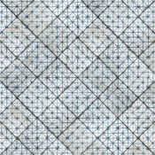Merola Tile Kings Temple - 18" x 18" Square Floor and Wall Tile - Textured Visual - Sold by Carton (10.95 SF/Carton) Blue