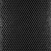 Merola Tile Hudson - 1" x 1" Hexagon Penny Floor and Wall Mosaic Tile - Glossy Tile Visual - Sold by Carton (11.2 SF/Carton) Black