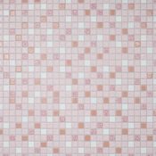 Merola Tile Crystalline - 1" x 1" Square Floor and Wall Mosaic Tile - Satin Tile Visual - Sold by Carton (30.6 SF/Carton) Pink