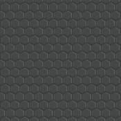 Merola Tile Metropolis - 1" x 1" Hexagon Penny Floor and Wall Mosaic Tile - Textured Tile Visual - Sold by Carton (8.74 SF/Carton) Black