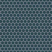 Merola Tile Tribeca - 2" x 2" Hexagon Geometric Floor and Wall Mosaic Tile - Glossy Tile Visual - Sold by Carton (10 SF/Carton) Glacier Blue