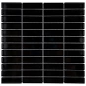 Merola Tile Sample Only of FTCMBSTGBK Glossy Black