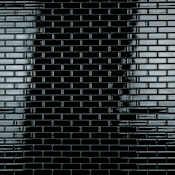 Merola Tile Metro Brick - 1" x 3" Rectangle Brick Floor and Wall Mosaic Tile - Glossy Tile Visual - Sold by Carton (9.6 SF/Carton) Black