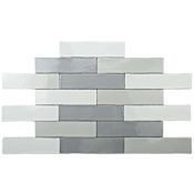 Merola Tile Sample Only of WCVALCG Craquele Soho Gray
