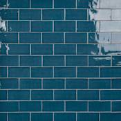 Merola Tile Castillo - 3" x 6" Rectangle Wall Tile - Polished Visual - Sold by Carton (5.72 SF/Carton) Denim