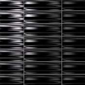 Merola Tile Crown Heights Maori - 3" x 8" Dimensional Wall Tile - Glossy, Matte Visual - Sold by Carton (9 SF/Carton) Glossy Black
