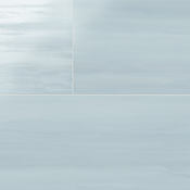 Merola Tile Biomim - 12" x 35" Solid Wall Tile - Satin Visual - Sold by Pallet (69.78 SF/Pallet) Blue
