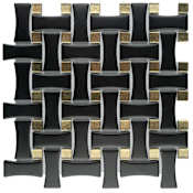 Merola Tile Sample Only of WJBMDB Matte Black / Gold