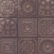 Merola Tile Ritz Metallo - 8" x 8" Encaustic Wall Tile - Satin Visual - Sold by Carton (10.76 SF/Carton) Metallo Copper