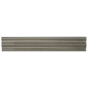 Merola Tile Chester 12" x 2" Matte Ceramic Thin-Set Tile Chair Rail - Sold by Piece (1 LF/Piece) Gray