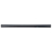 Merola Tile Chester 12" x 1" Matte Ceramic Thin-Set Tile Bullnose - Sold by Piece (1 LF/Piece) Nero