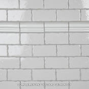 Merola Tile Novecento Subway - 3" x 5" Rectangle Wall Tile - Glossy Visual - Sold by Carton (5.4 SF/Carton) Blanco Viejo
