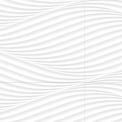 Merola Tile Cotton Waves 40" x 14" Wall Tile - Sold by Pallet (71.92 SF/Pallet) Waves Glossy White