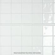 Merola Tile Twist - 4" x 4" Square Wall Tile - Glossy Visual - Sold by Carton (9.8 SF/Carton) White Ice
