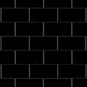 Merola Tile Park Slope - 3" x 6" Rectangle Wall Tile - Glossy Visual - Sold by Carton (11.18 SF/Carton) Black