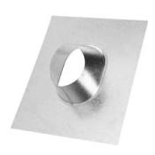 Metalbest Direct-Temp 4" x 6-5/8" Direct Vent Adjustable Flashing for 6/12 to 12/12 Roof Pitch Galvanized