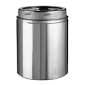 Metalbest 7" Inner Diameter - Ultra-Temp Class A Chimney Pipe - Double Wall - 12" Pipe Length Stainless Steel