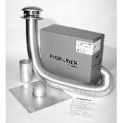 Metalbest 5.5" x 25-Foot Flexible Liner Aluminum Flex Liner Termination Kit Aluminum