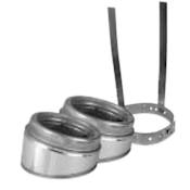 Metalbest Ultra-Temp 12" Class A Chimney Pipe 15 Degree Elbow Kit Stainless Steel