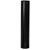 Metalbest 4" Inner Diameter - Direct-Temp Direct Vent Pipe - Double Wall - 36" Pipe Length Black