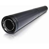 Metalbest 4" Inner Diameter - Direct-Temp Direct Vent Pipe - Double Wall - 70" Adjustable Pipe Length Black