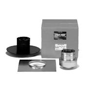Metalbest 4" Inner Diameter - Direct-Temp Direct Vent Pipe - Double Wall - Masonry Chimney to Direct Vent Conversion Kit Black